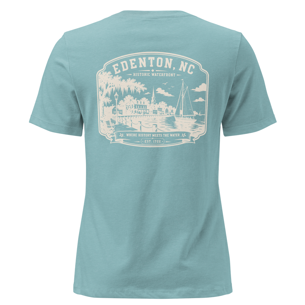 Edenton, NC - Historic Waterfront - Women's Relaxed T-Shirt