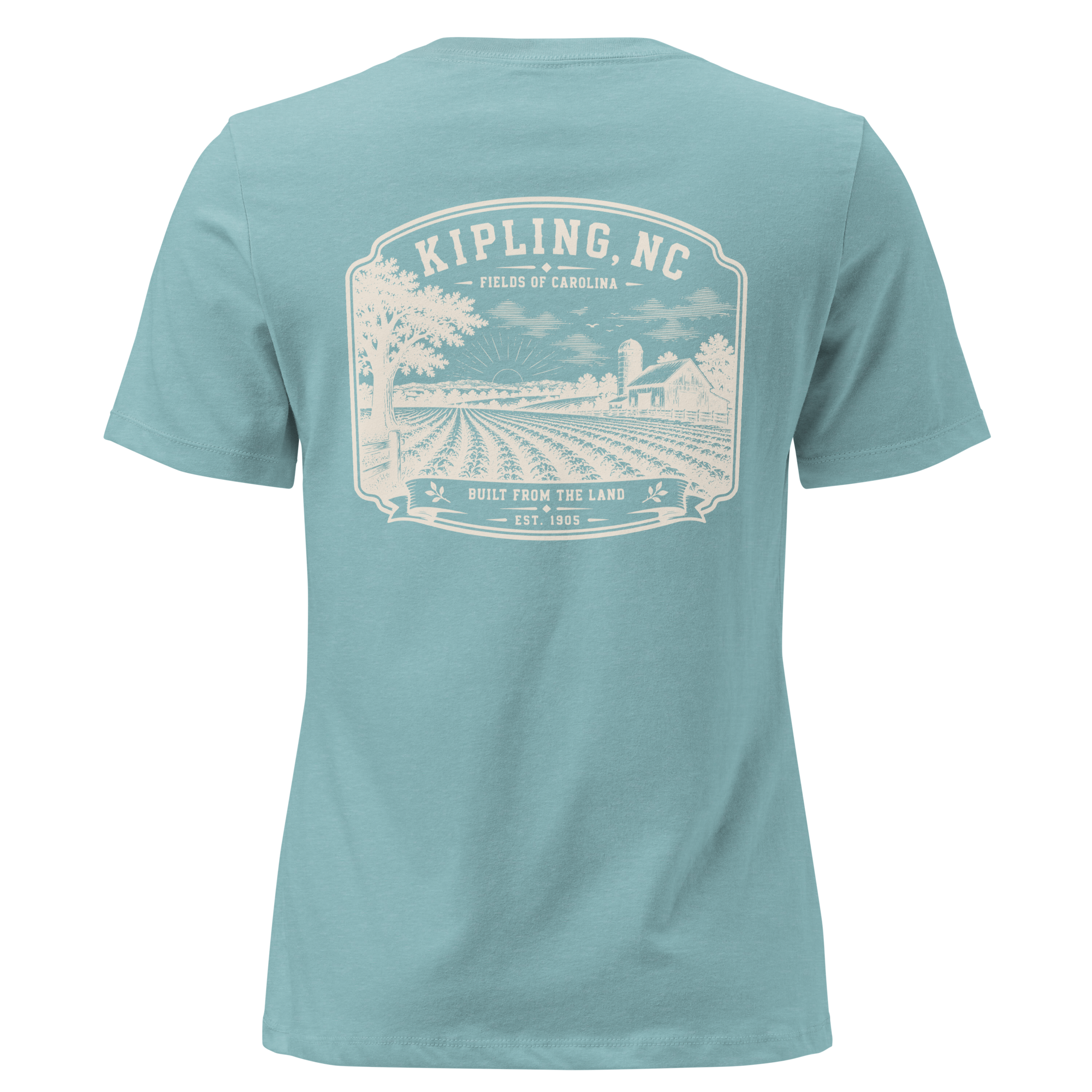 Kipling, NC - Fields of Carolina - Women's Relaxed T-Shirt