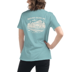 Mount Olive NC - Train Depot- Women's Relaxed T-Shirt