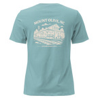 Mount Olive NC - Train Depot- Women's Relaxed T-Shirt