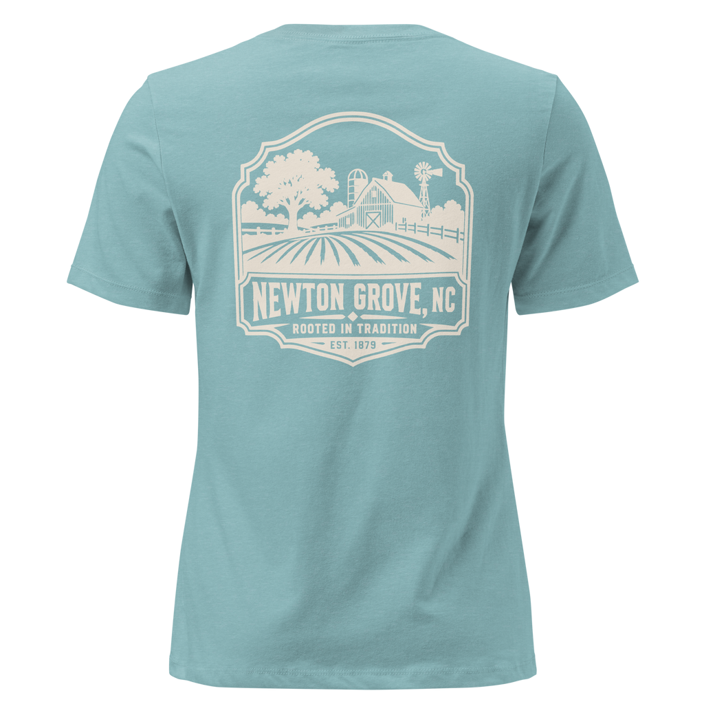 Newton Grove NC - Farm Heritage- Women's Relaxed T-Shirt