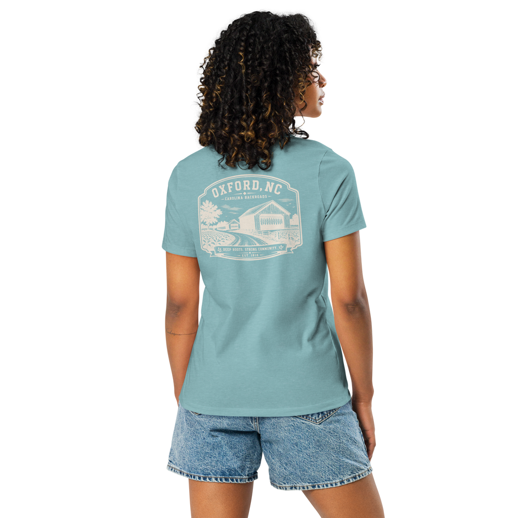 Oxford NC - Carolina Backroads - Women's Relaxed T-Shirt