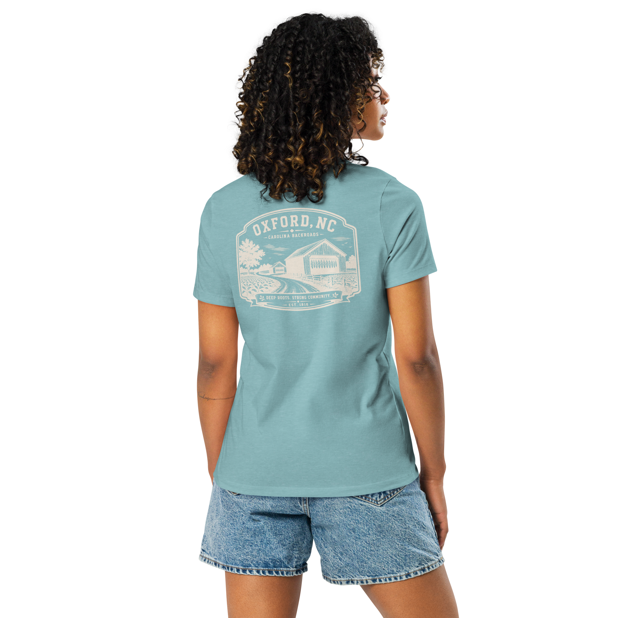 Oxford NC - Carolina Backroads - Women's Relaxed T-Shirt