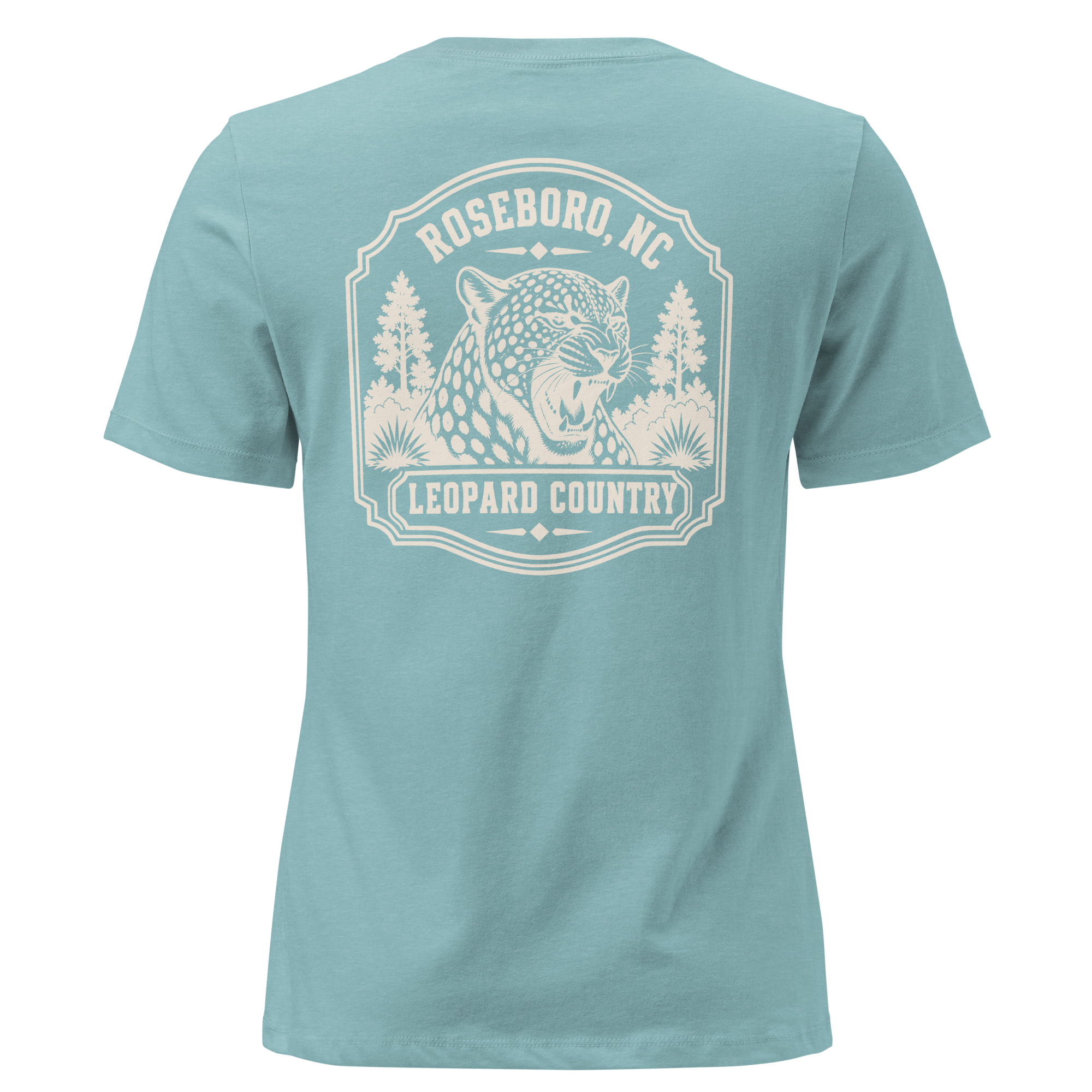 Roseboro NC - Leopard Country- Women's Relaxed T-Shirt