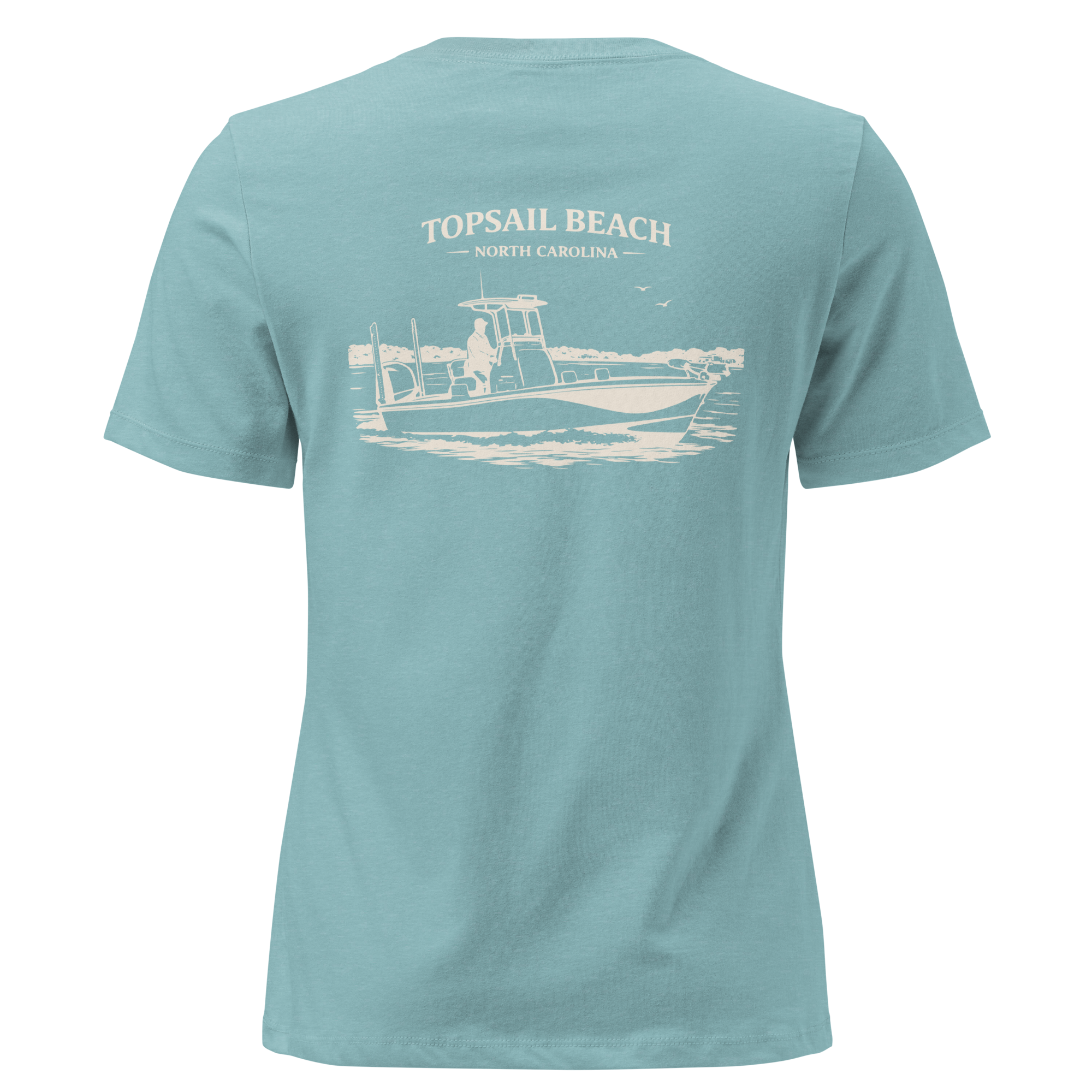 Topsail Beach NC - Boat Days- Women's Relaxed T-Shirt