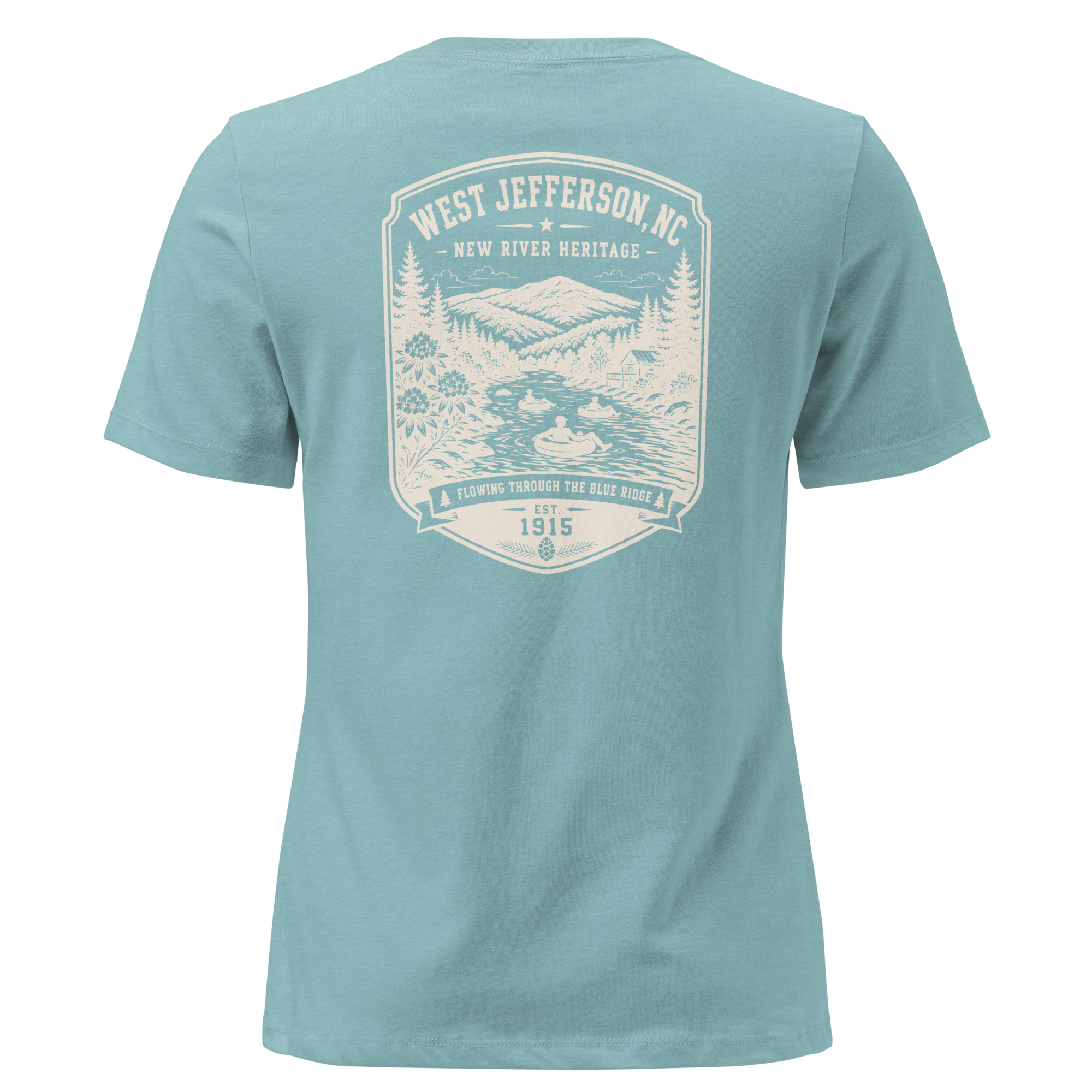 West Jefferson, NC - New River - Women's Relaxed T-Shirt