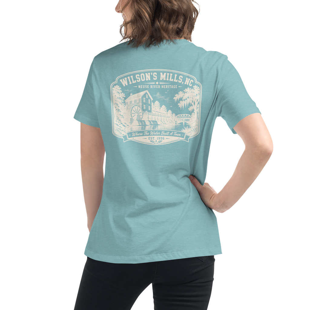 Wilson's Mills, NC - Neuse Heritage - Women's Relaxed T-Shirt