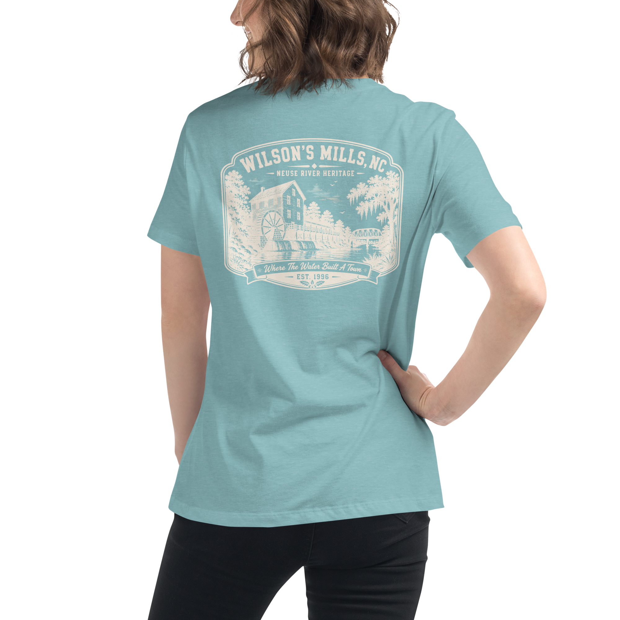 Wilson's Mills, NC - Neuse Heritage - Women's Relaxed T-Shirt