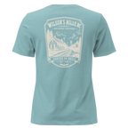 Wilson's Mills, NC - Rooted on Rails - Women's Relaxed T-Shirt