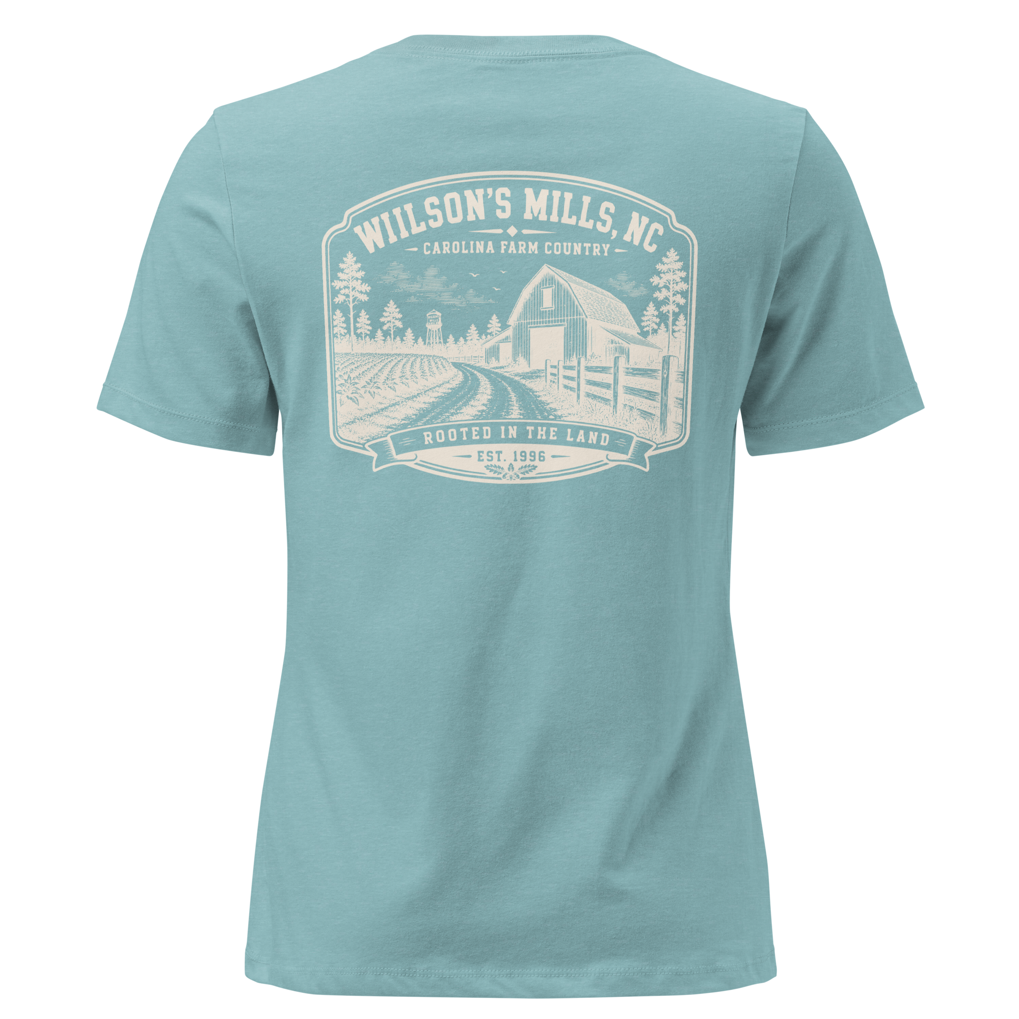 Wilson's Mills, NC - Farm Heritage - Women's Relaxed T-Shirt