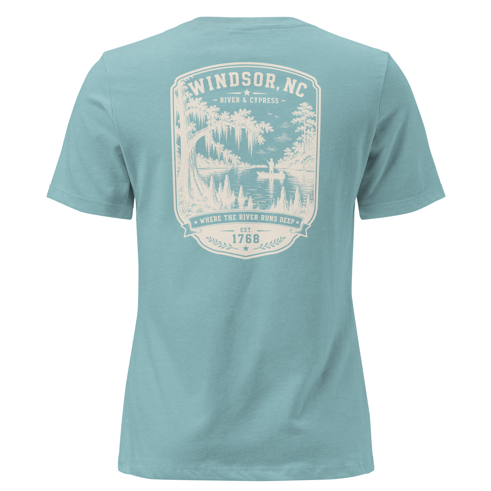 Windsor, NC - River & Cypress - Women's Relaxed T-Shirt