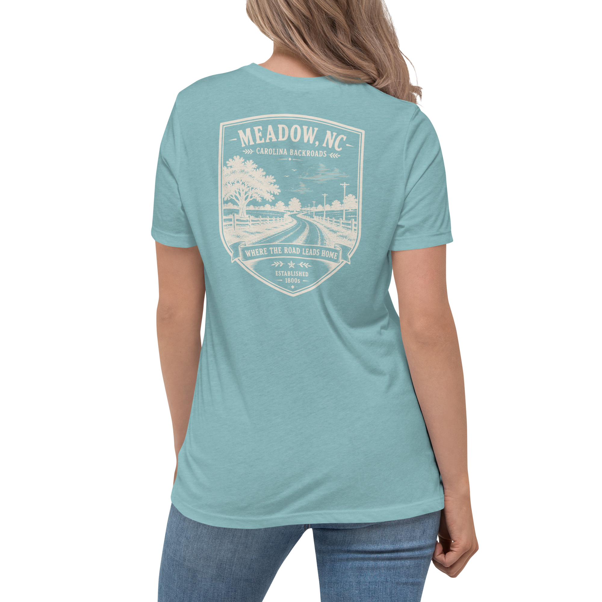 Meadow, NC - Carolina Backroads - Women's Relaxed T-Shirt