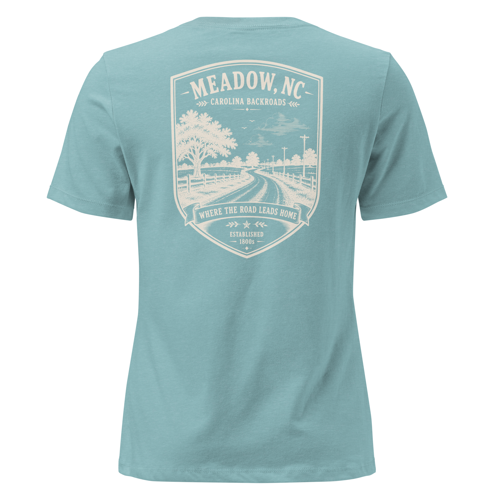 Meadow, NC - Carolina Backroads - Women's Relaxed T-Shirt