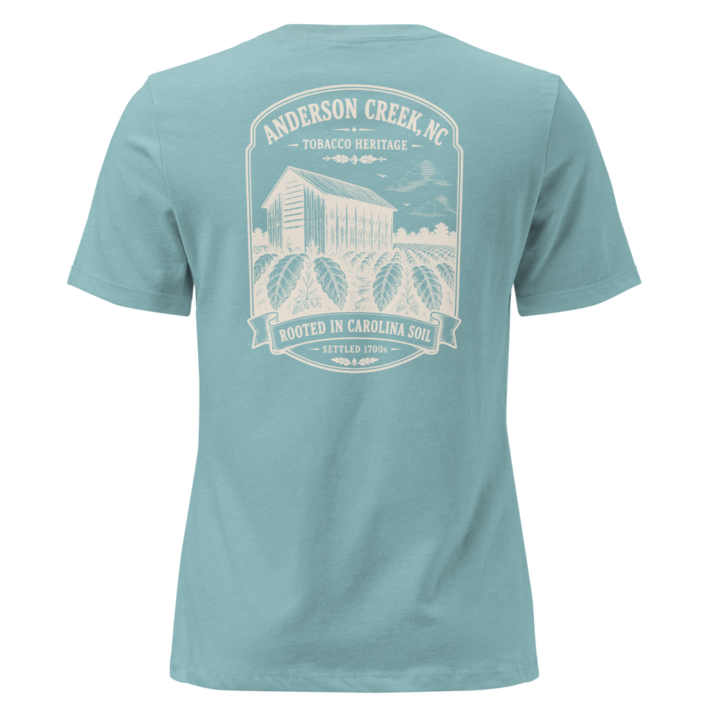 Anderson Creek, NC - Rooted in Carolina- Women's Relaxed T-Shirt