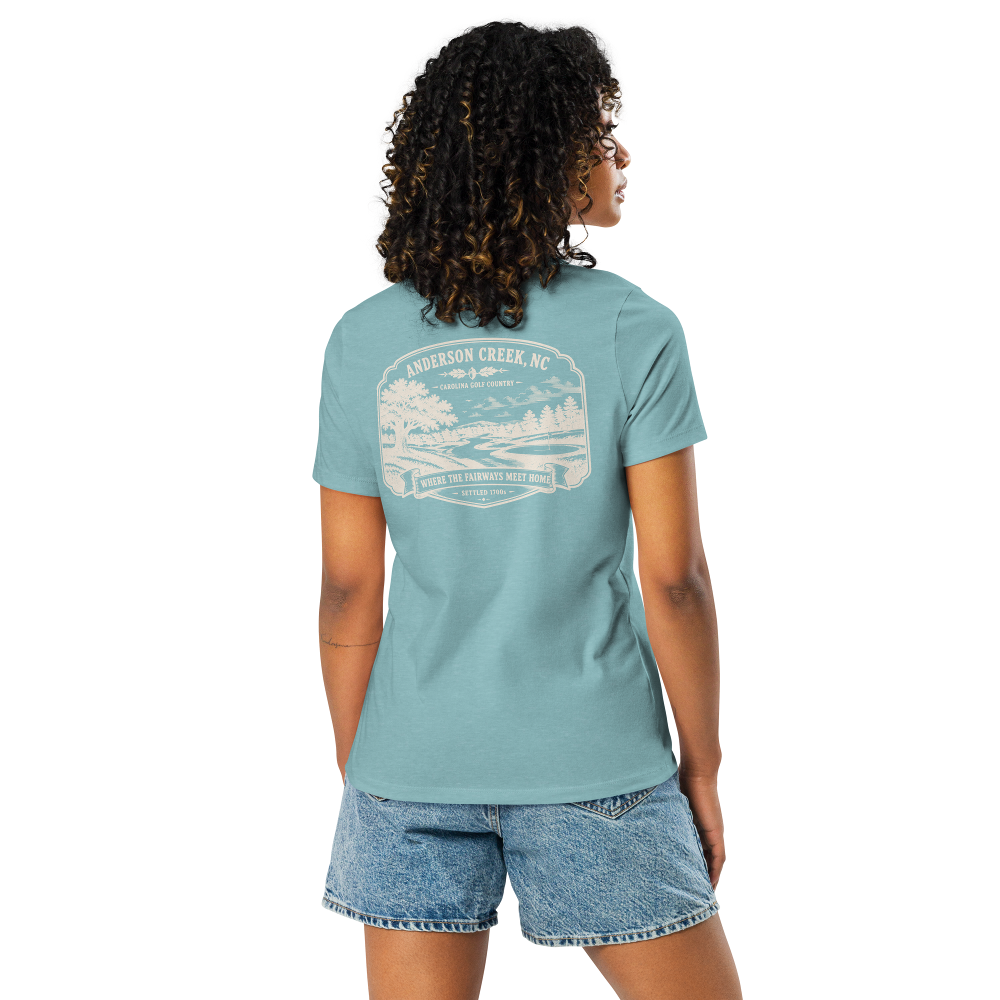 Anderson Creek, NC - Carolina Golf - Women's Relaxed T-Shirt