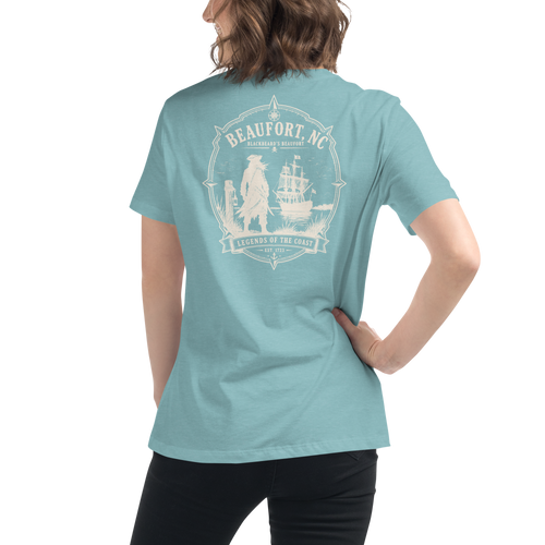 Beaufort, NC - Blackbeard's Beaufort - Women's Relaxed T-Shirt