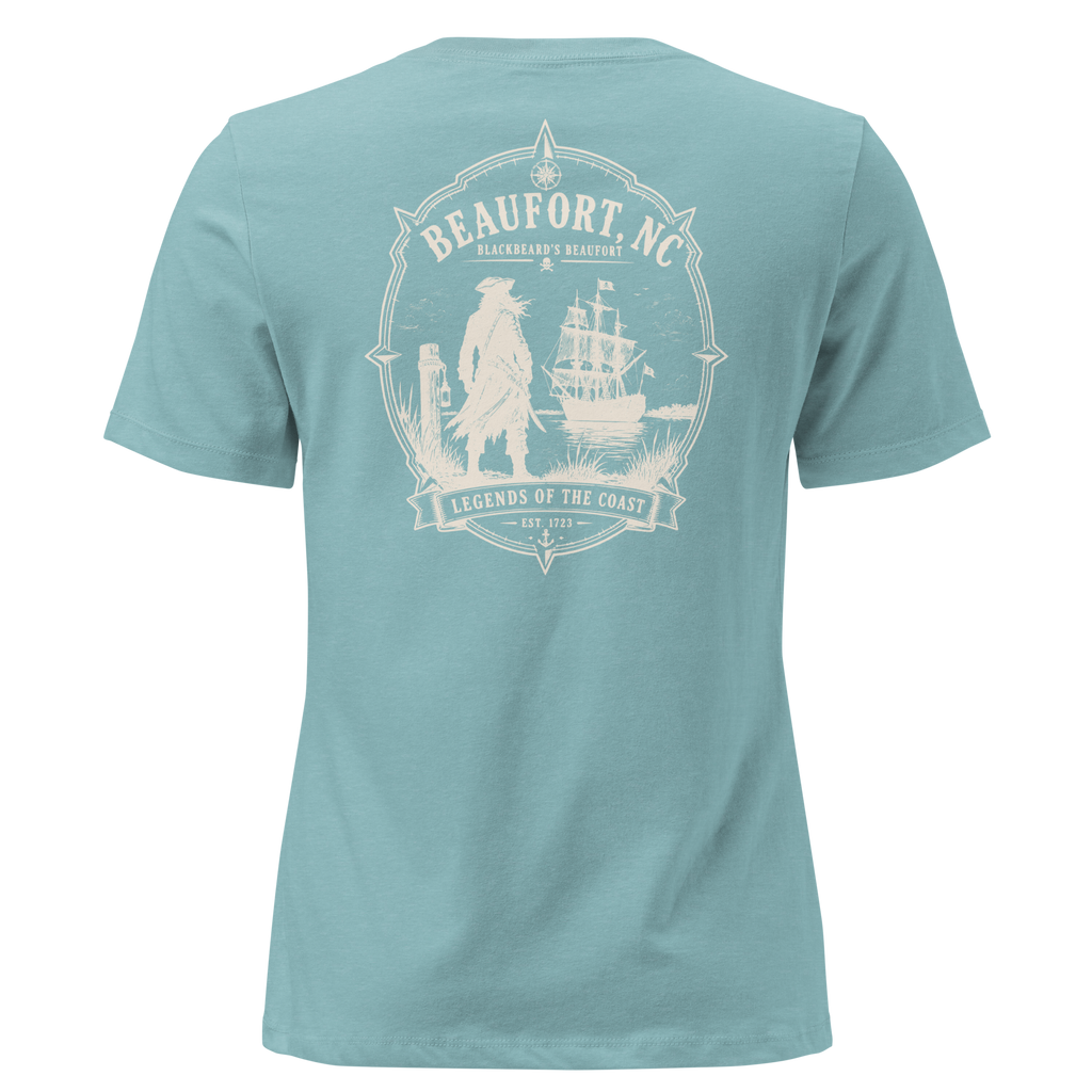 Beaufort, NC - Blackbeard's Beaufort - Women's Relaxed T-Shirt