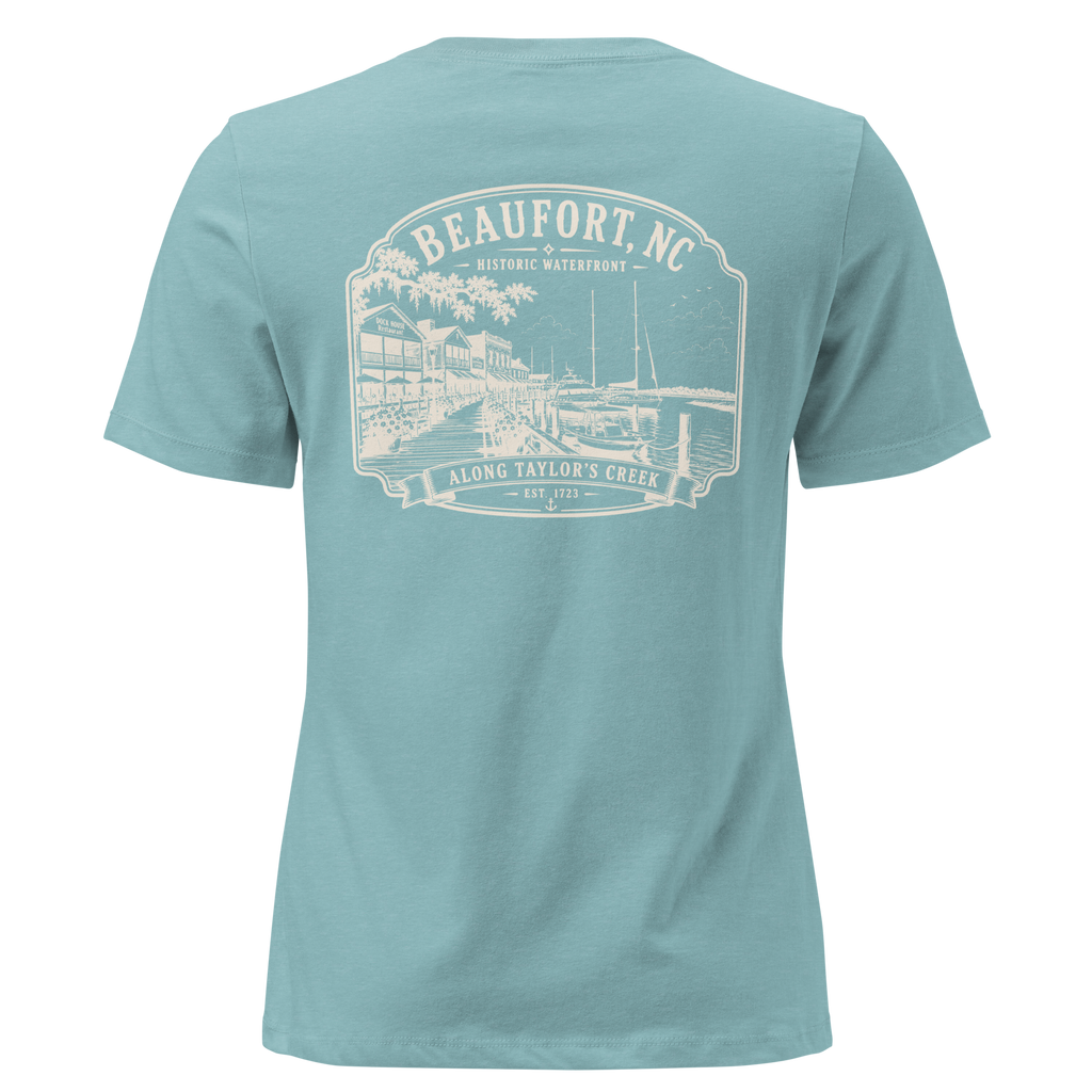Beaufort, NC - Along Taylors Creek - Women's Relaxed T-Shirt