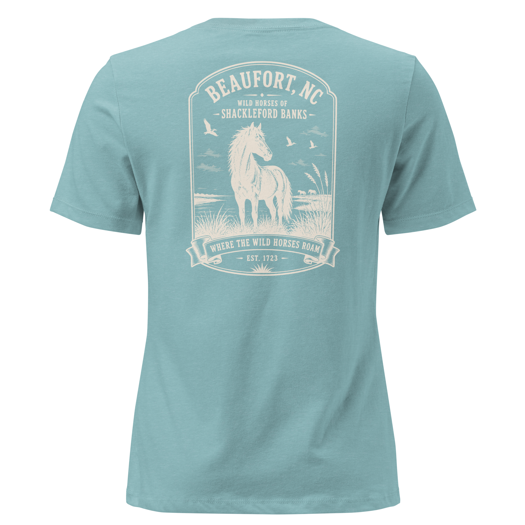 Beaufort, NC - Wild Horses of Shackleford Banks - Women's Relaxed T-Shirt