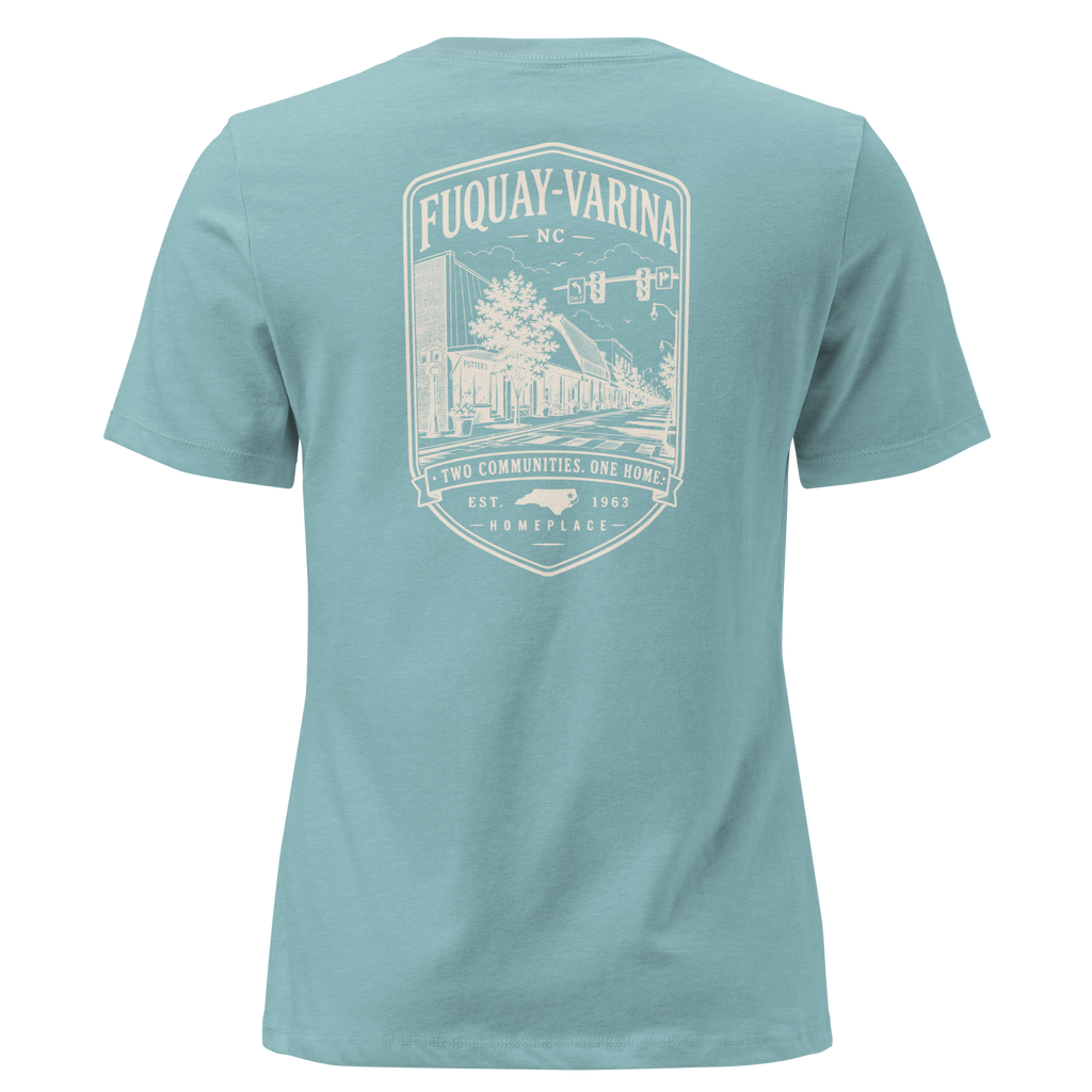 Fuquay-Varina, NC - Two Communities. One Home. - Women's Relaxed T-Shirt