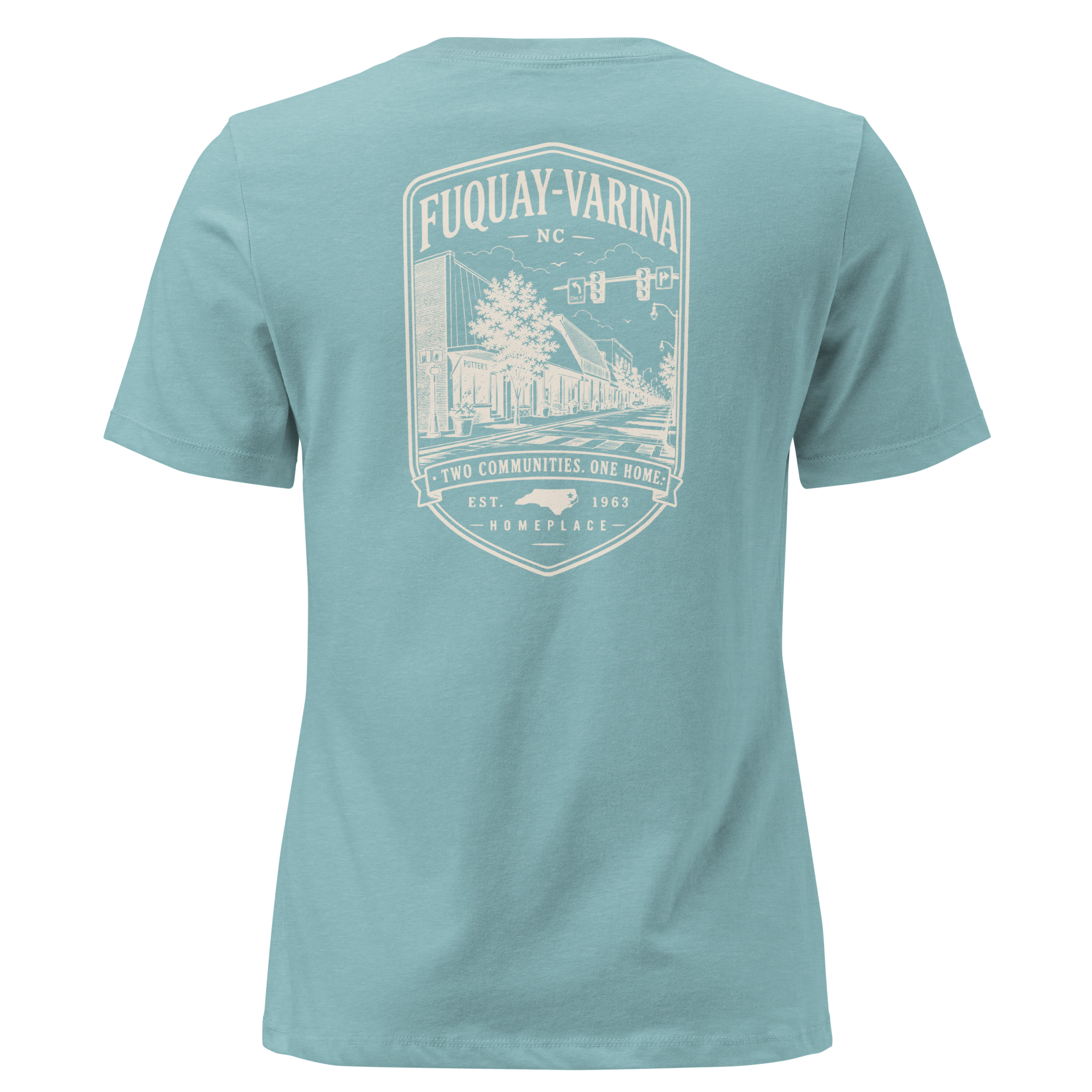 Fuquay-Varina, NC - Two Communities. One Home. - Women's Relaxed T-Shirt