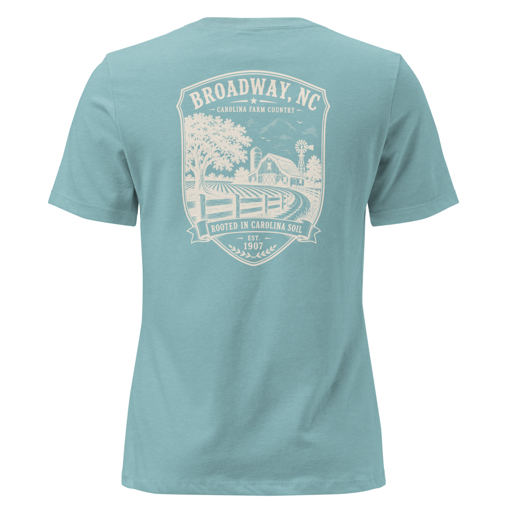 Broadway, NC - Farm Country - Women's Relaxed T-Shirt