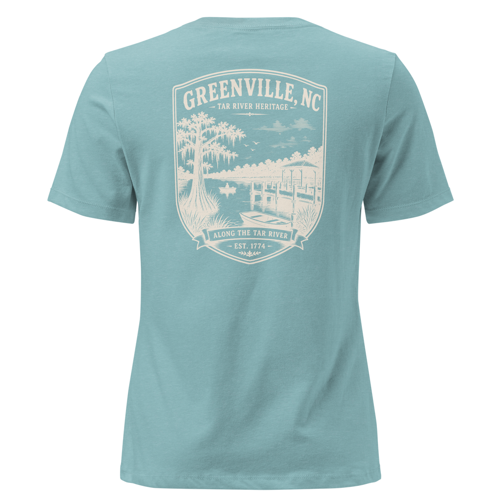 Greenville, NC - Along The Tar - Women's Relaxed T-Shirt