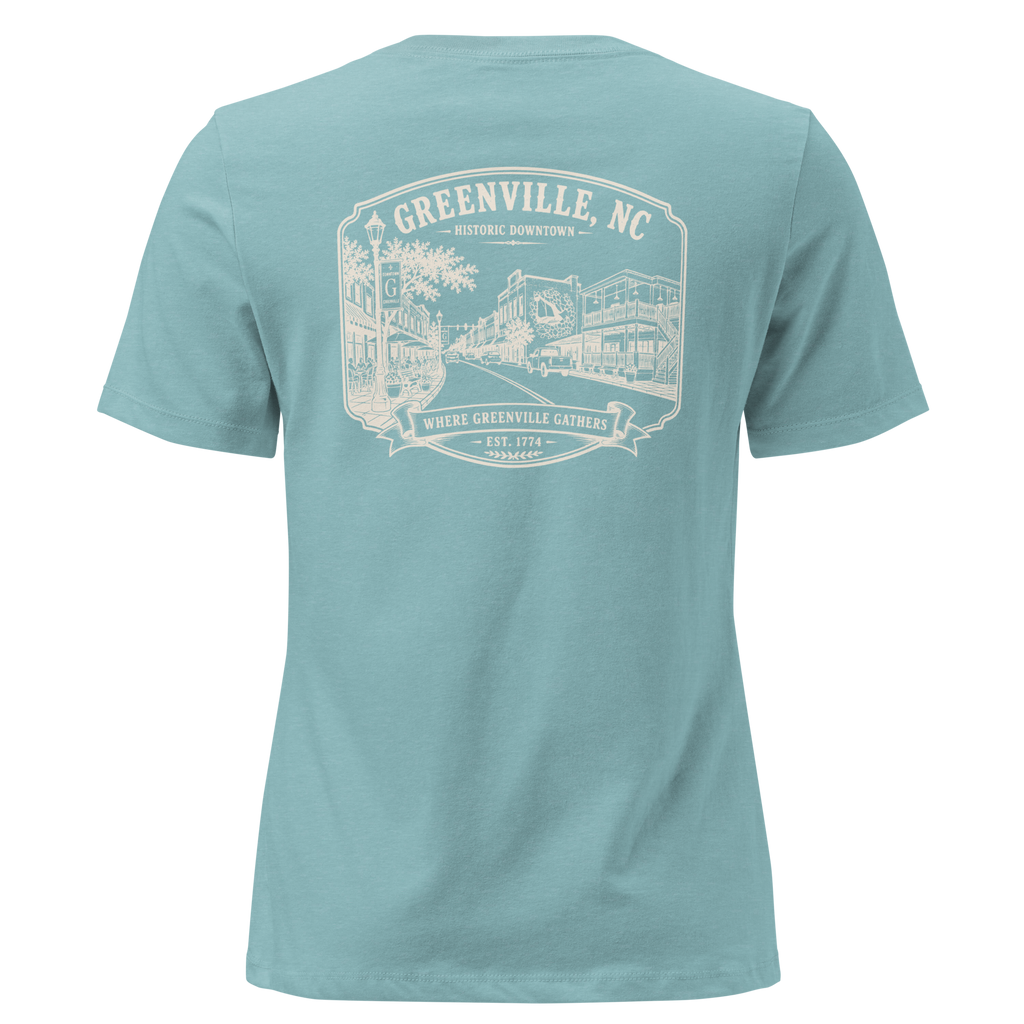 Greenville, NC - Downtown - Women's Relaxed T-Shirt