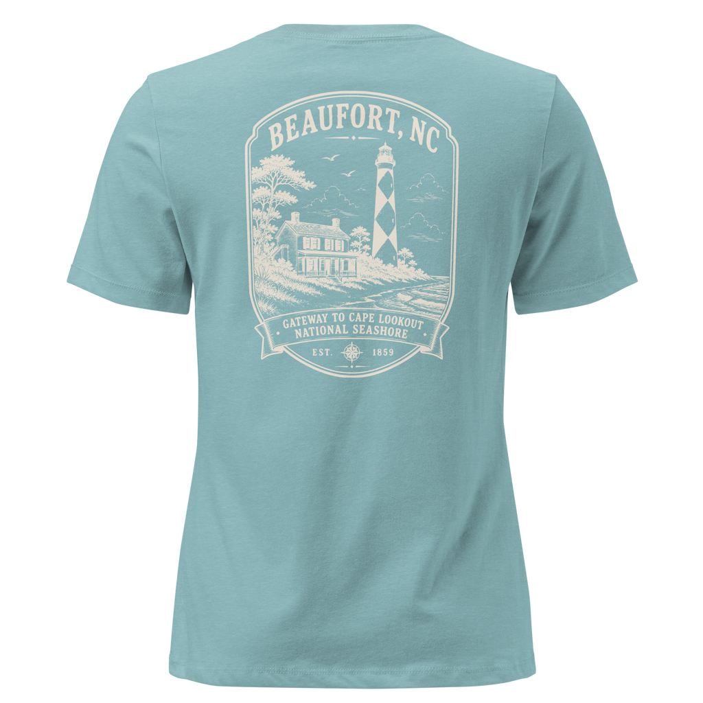 Beaufort, NC - Gateway To Cape Lookout - Women's Relaxed T-Shirt