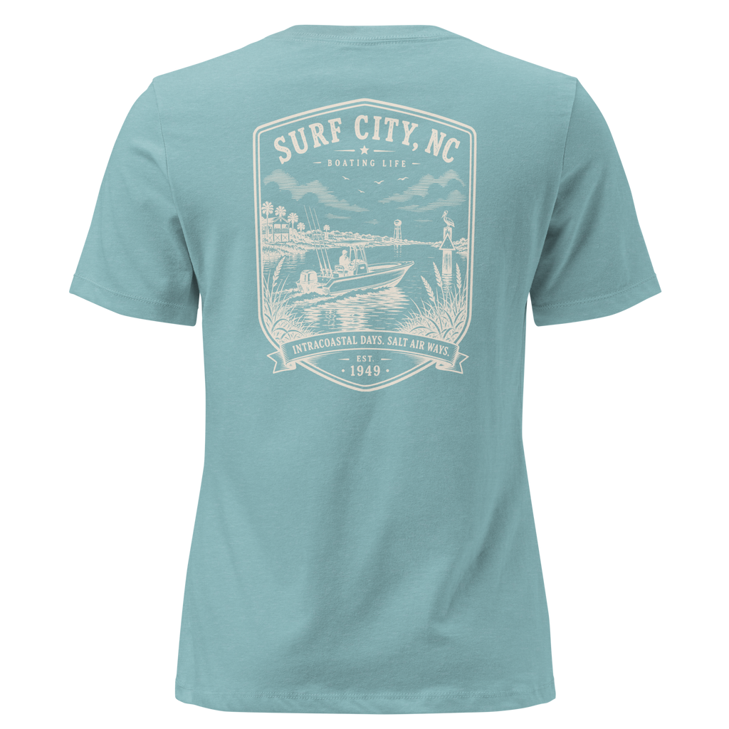 Surf City, NC - Boating Life - Women's Relaxed T-Shirt