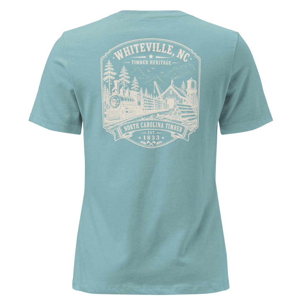 Whiteville, NC - Timber Heritage - Women's Relaxed T-Shirt