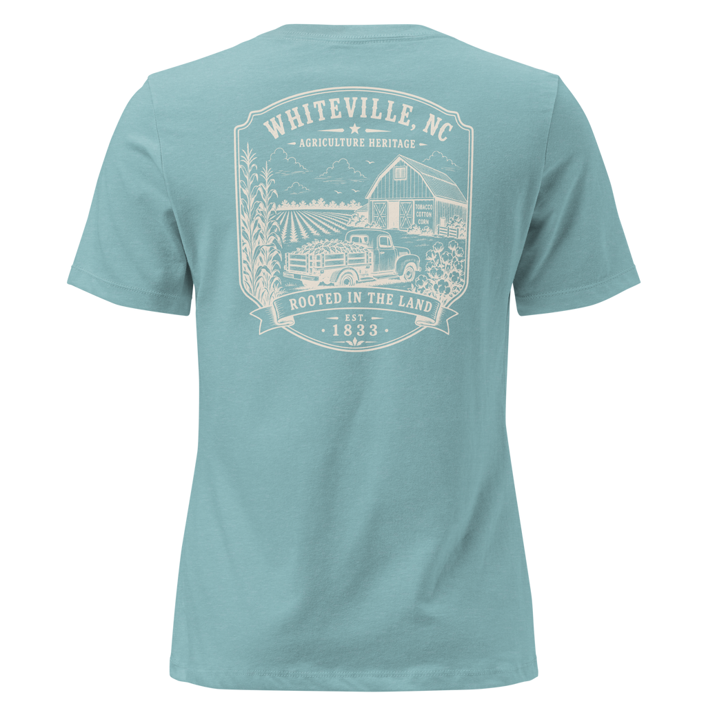 Whiteville, NC - Rooted In The Land - Women's Relaxed T-Shirt