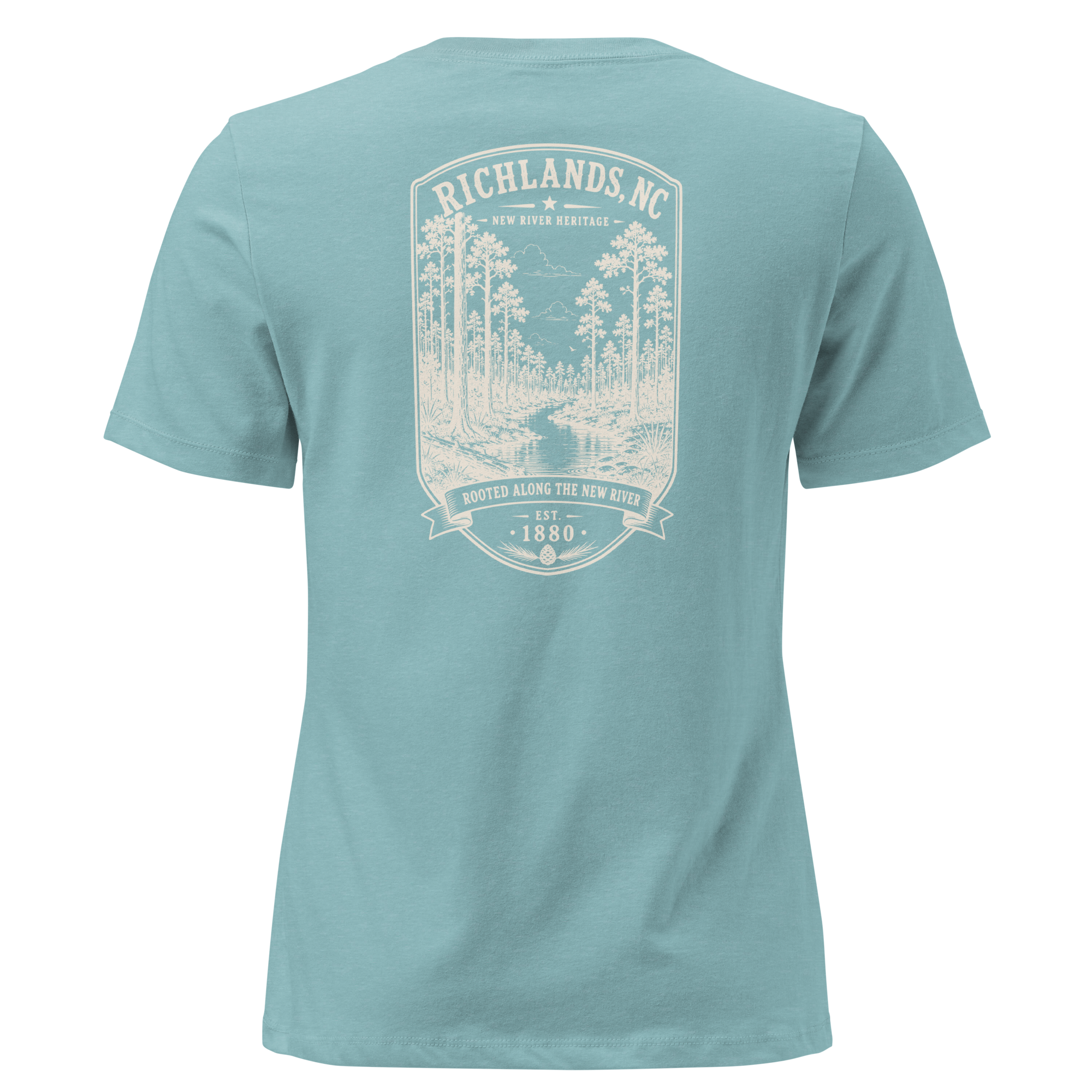 Richlands, NC - Rooted Along the New River - Women's Relaxed T-Shirt