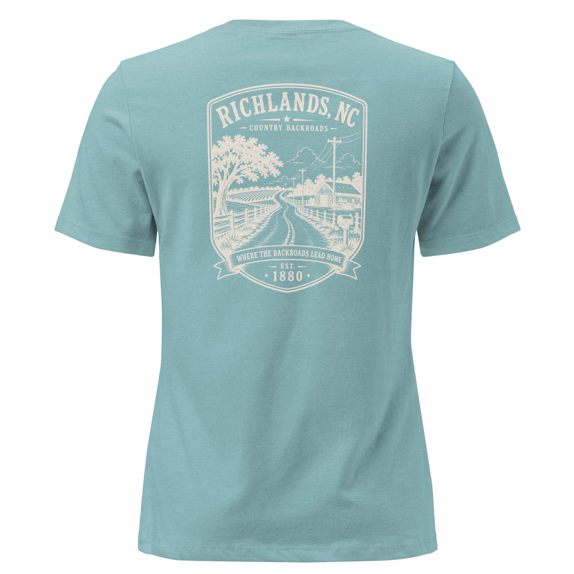 Richlands, NC - Country Backroads - Women's Relaxed T-Shirt