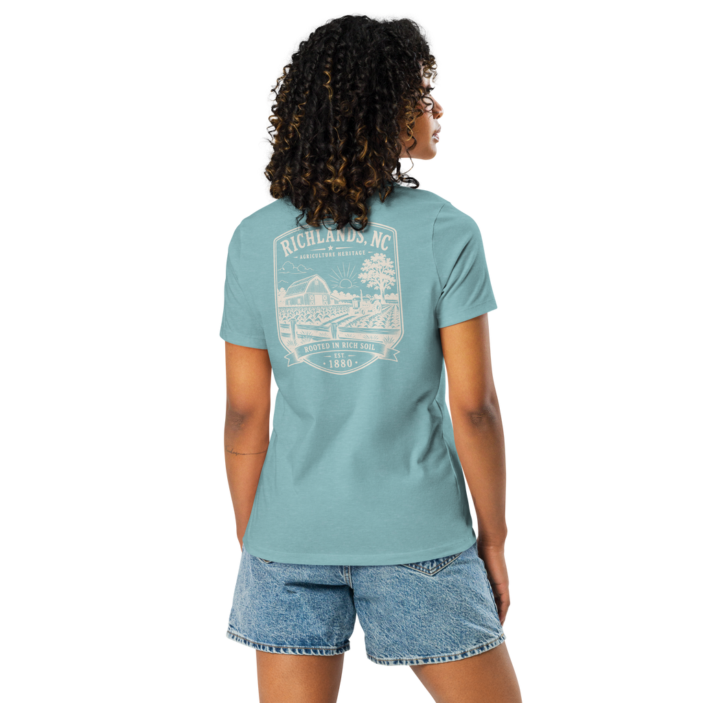 Richlands, NC - Rooted in Rich Soil - Women's Relaxed T-Shirt