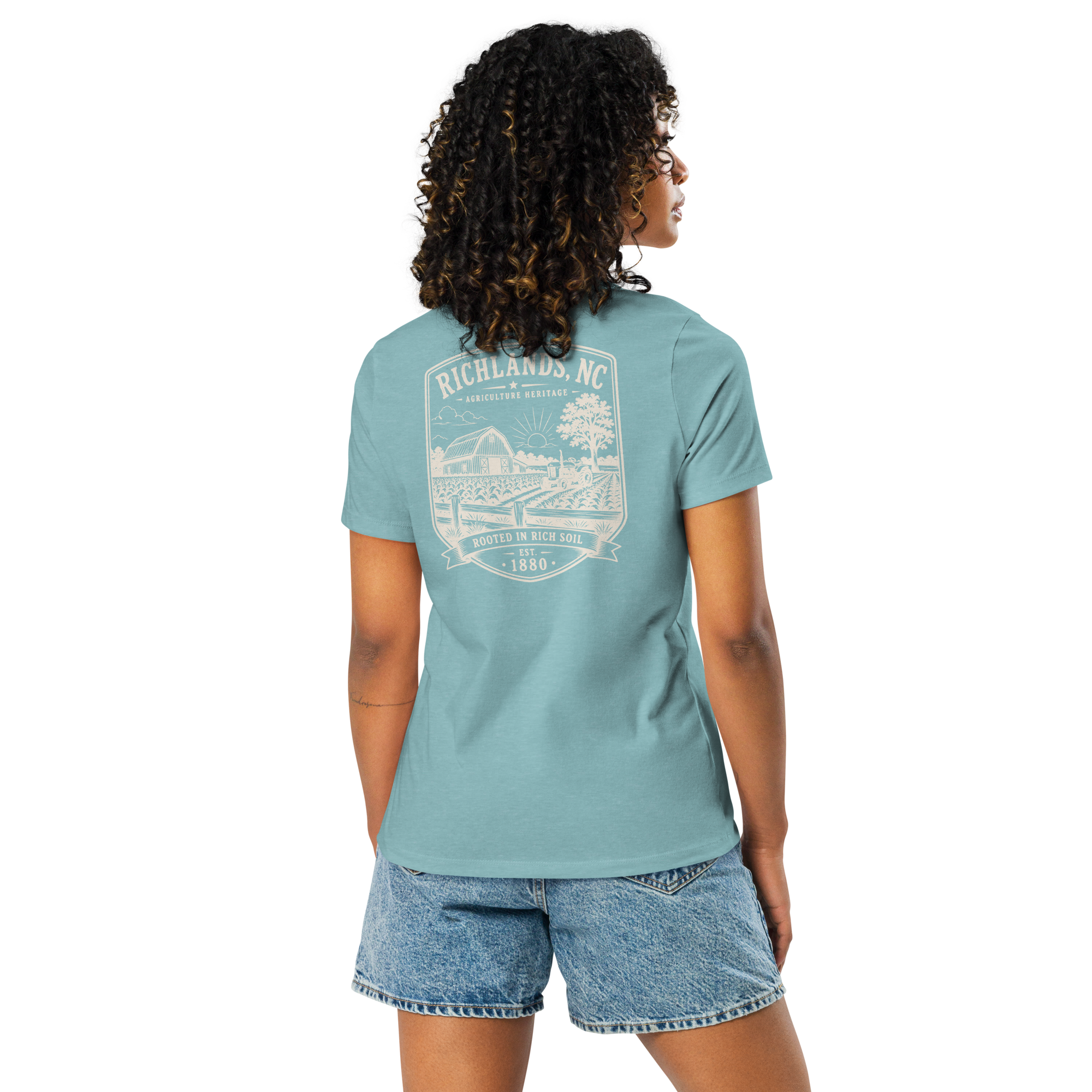 Richlands, NC - Rooted in Rich Soil - Women's Relaxed T-Shirt