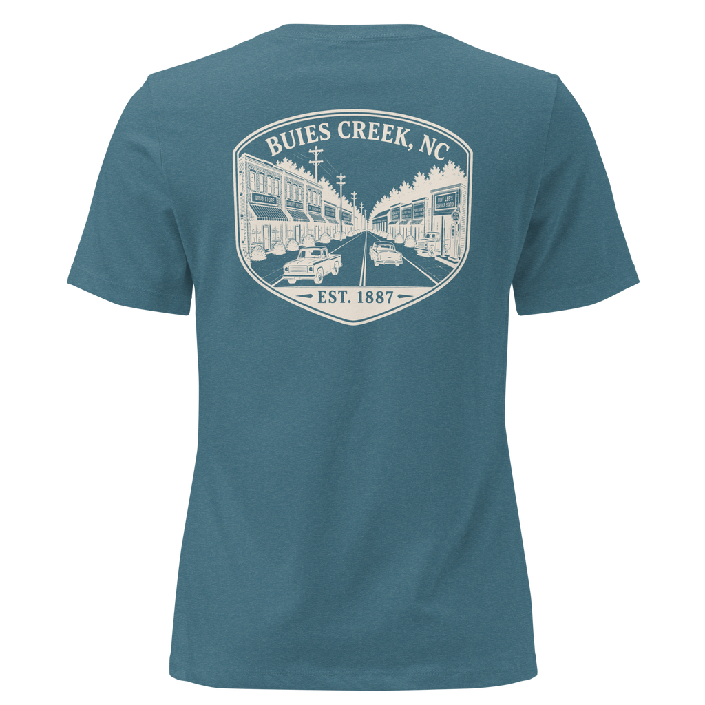 Buies Creek, NC - Main Street - Women's Relaxed T-Shirt