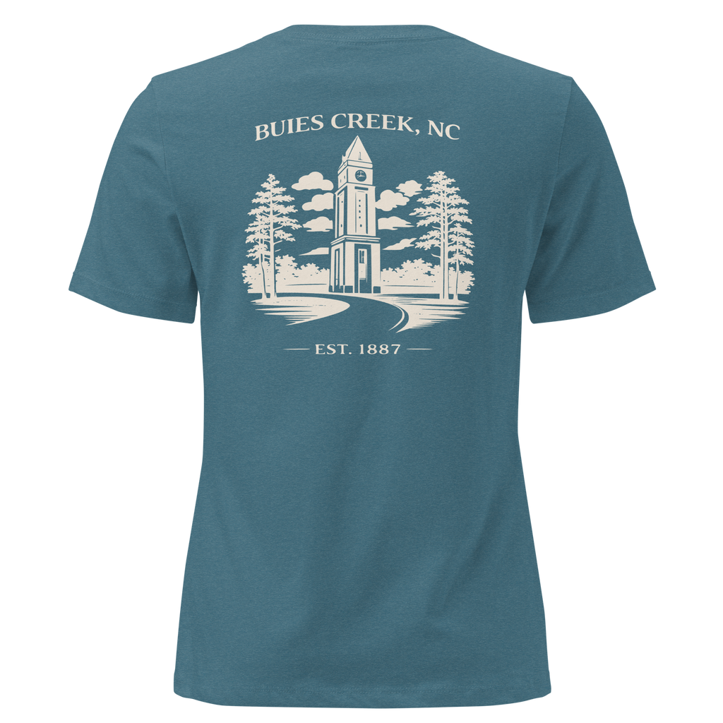 Buies Creek, NC - Campus Tower - Women's Relaxed T-Shirt
