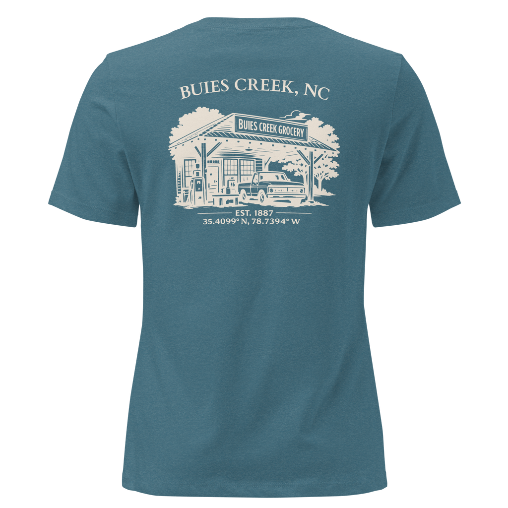 Buies Creek, NC - Buies Creek Grocery - Women's Relaxed T-Shirt