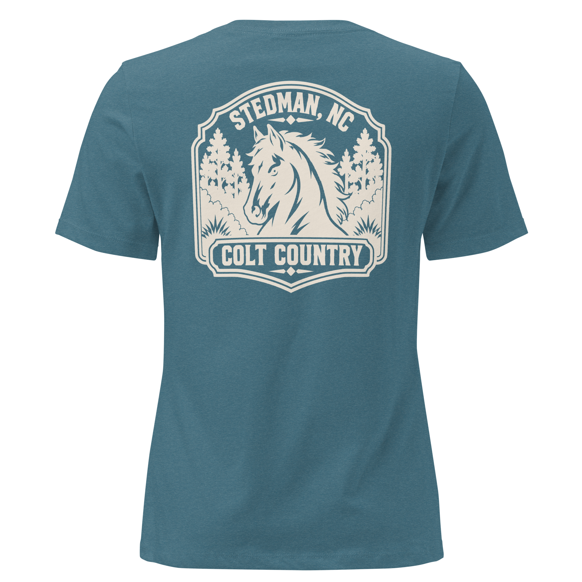 Stedman, NC - Colt Country- Women's Relaxed T-Shirt