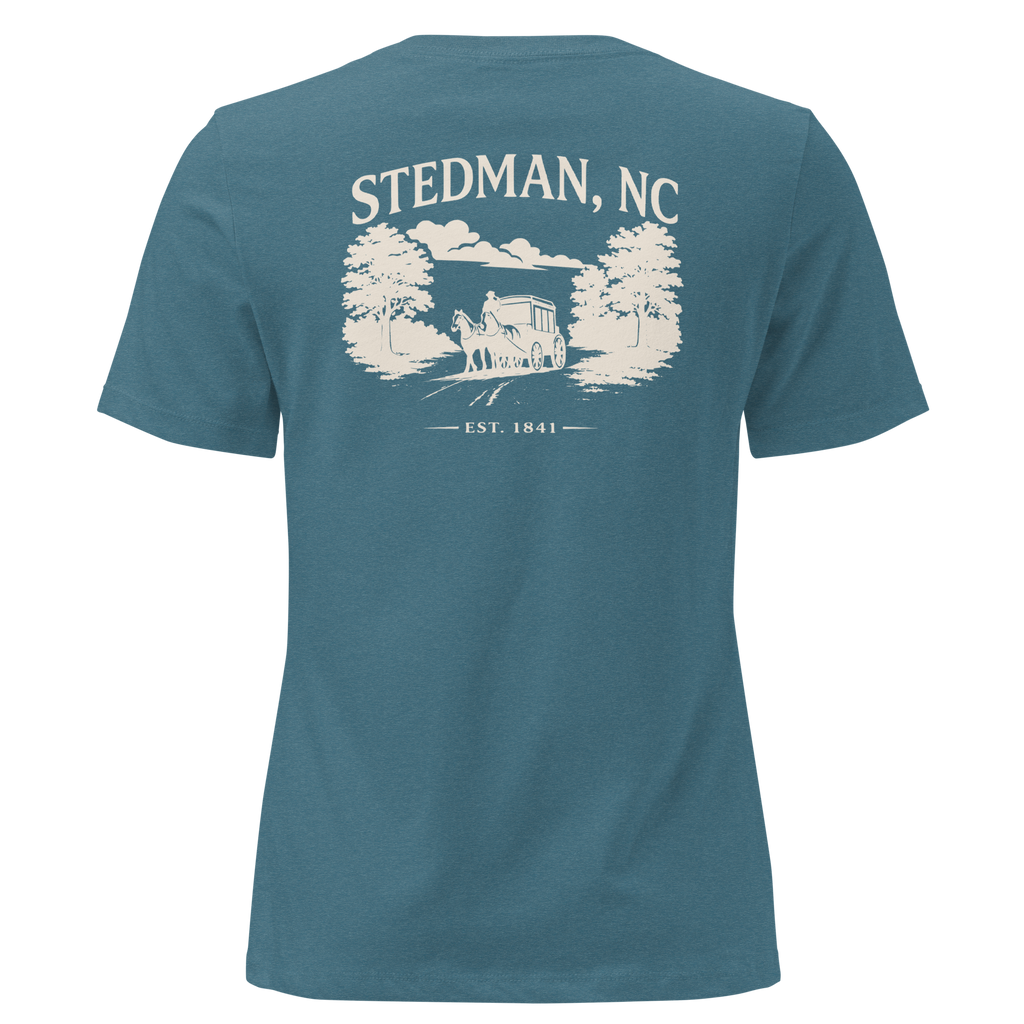 Stedman, NC - Stedman Stagecoach Town- Women's Relaxed T-Shirt