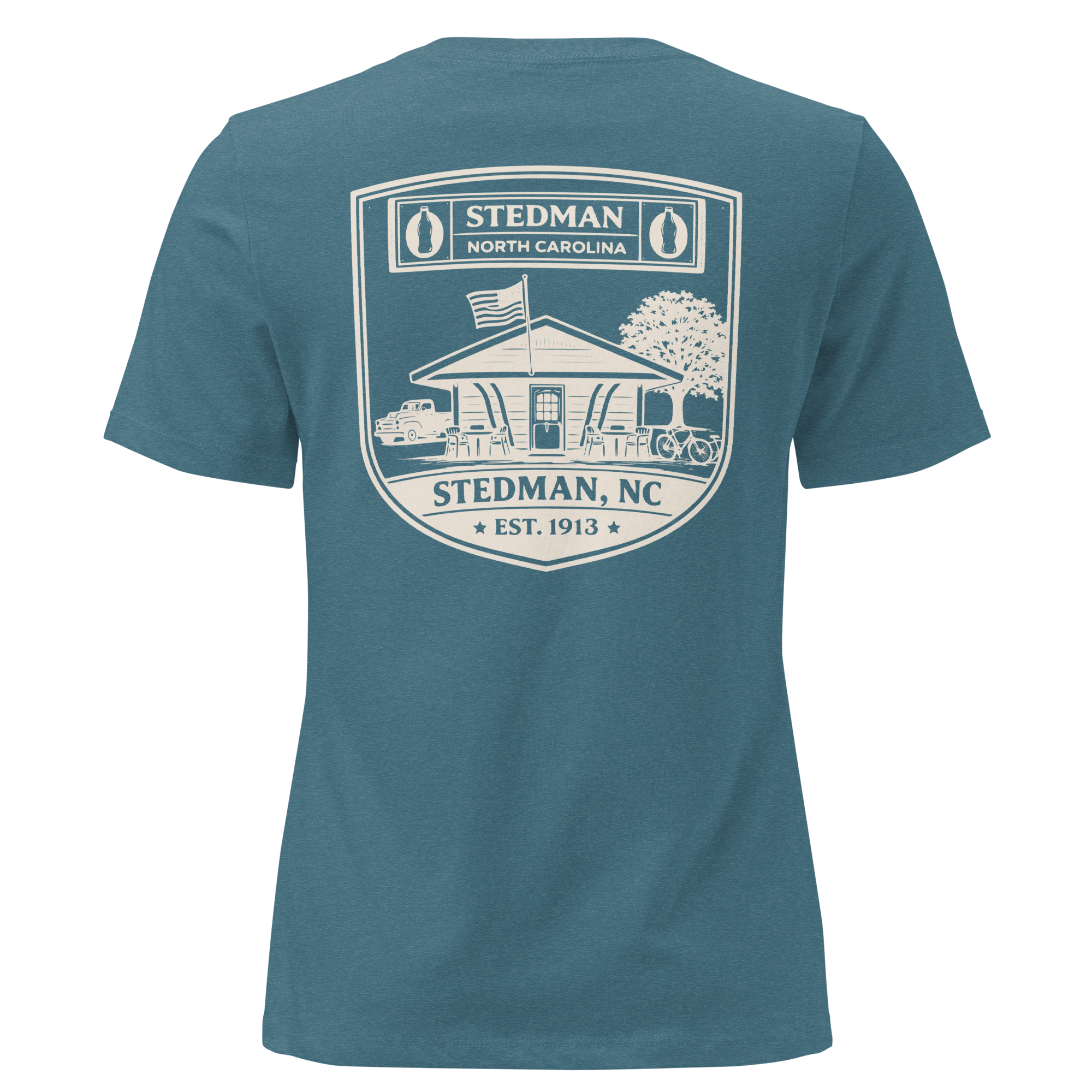 Stedman, NC - Stedman Soda Shop Badge- Women's Relaxed T-Shirt
