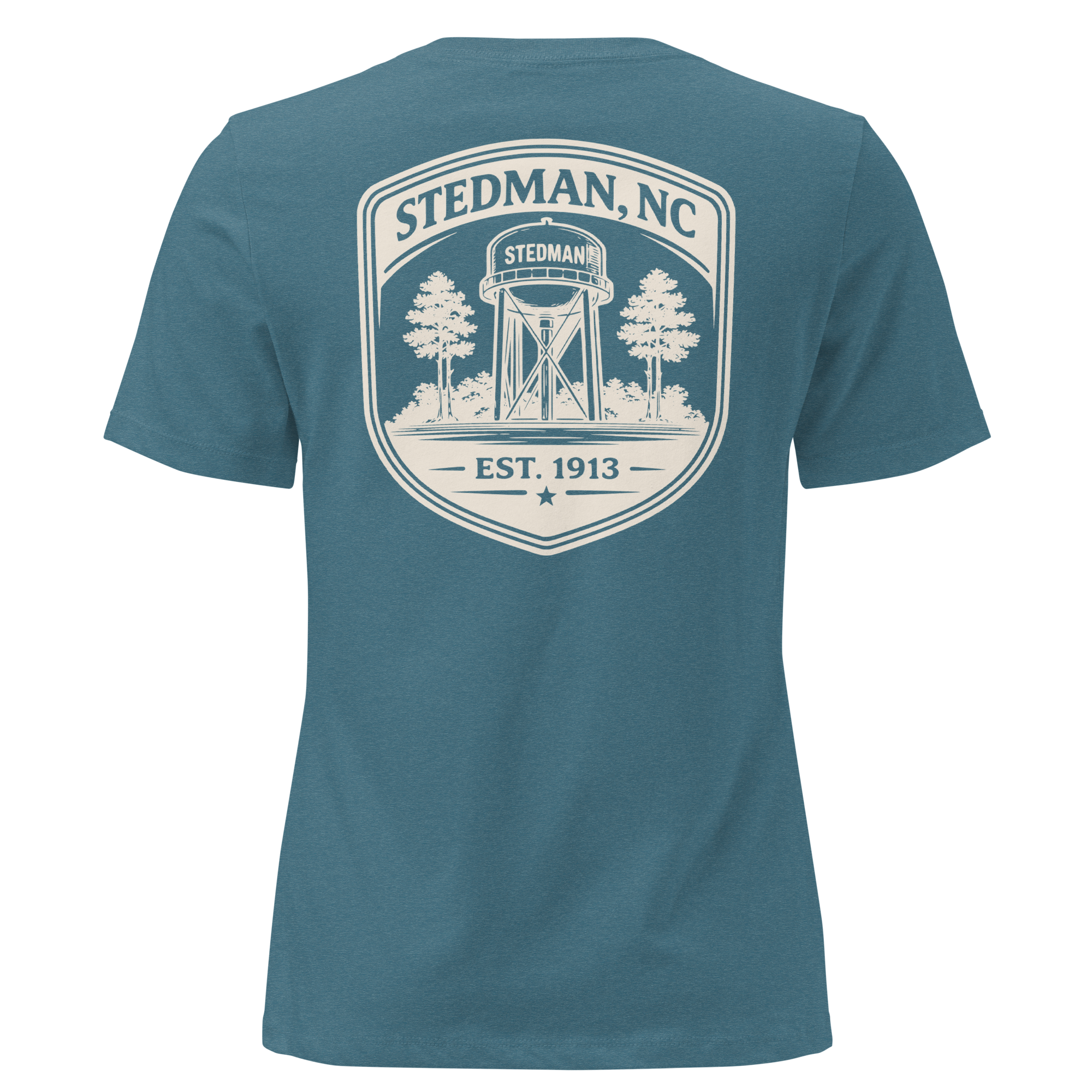 Stedman, NC - Stedman Water Tower Badge- Women's Relaxed T-Shirt