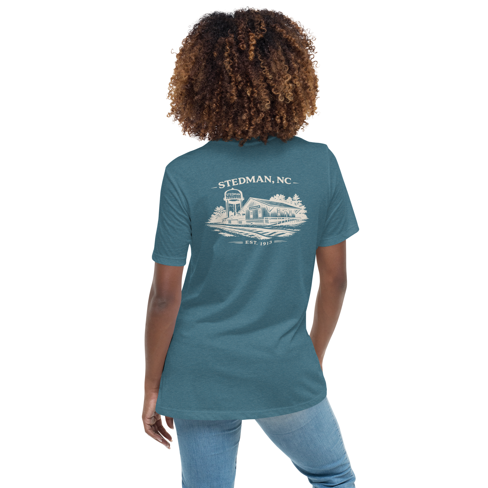 Stedman, NC - Stedman Train Depot- Women's Relaxed T-Shirt