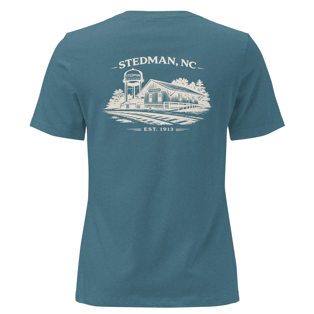 Stedman, NC - Stedman Train Depot- Women's Relaxed T-Shirt