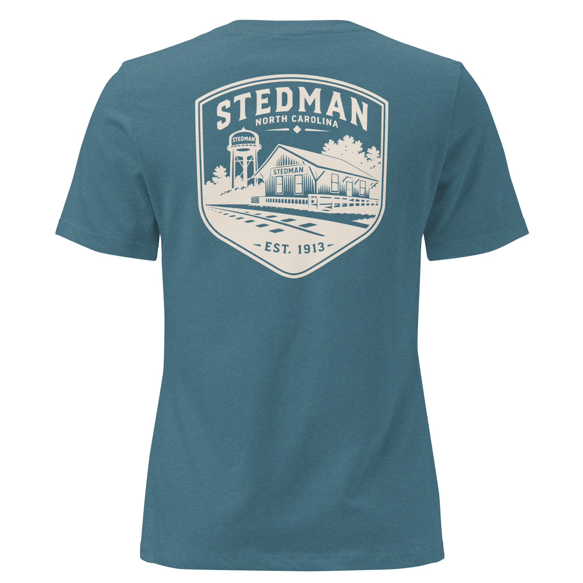 Stedman, NC - Stedman Train Depot Badge- Women's Relaxed T-Shirt