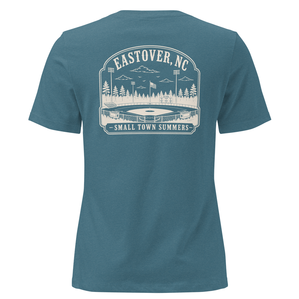 Eastover NC - Summer at the Ballpark- Women's Relaxed T-Shirt