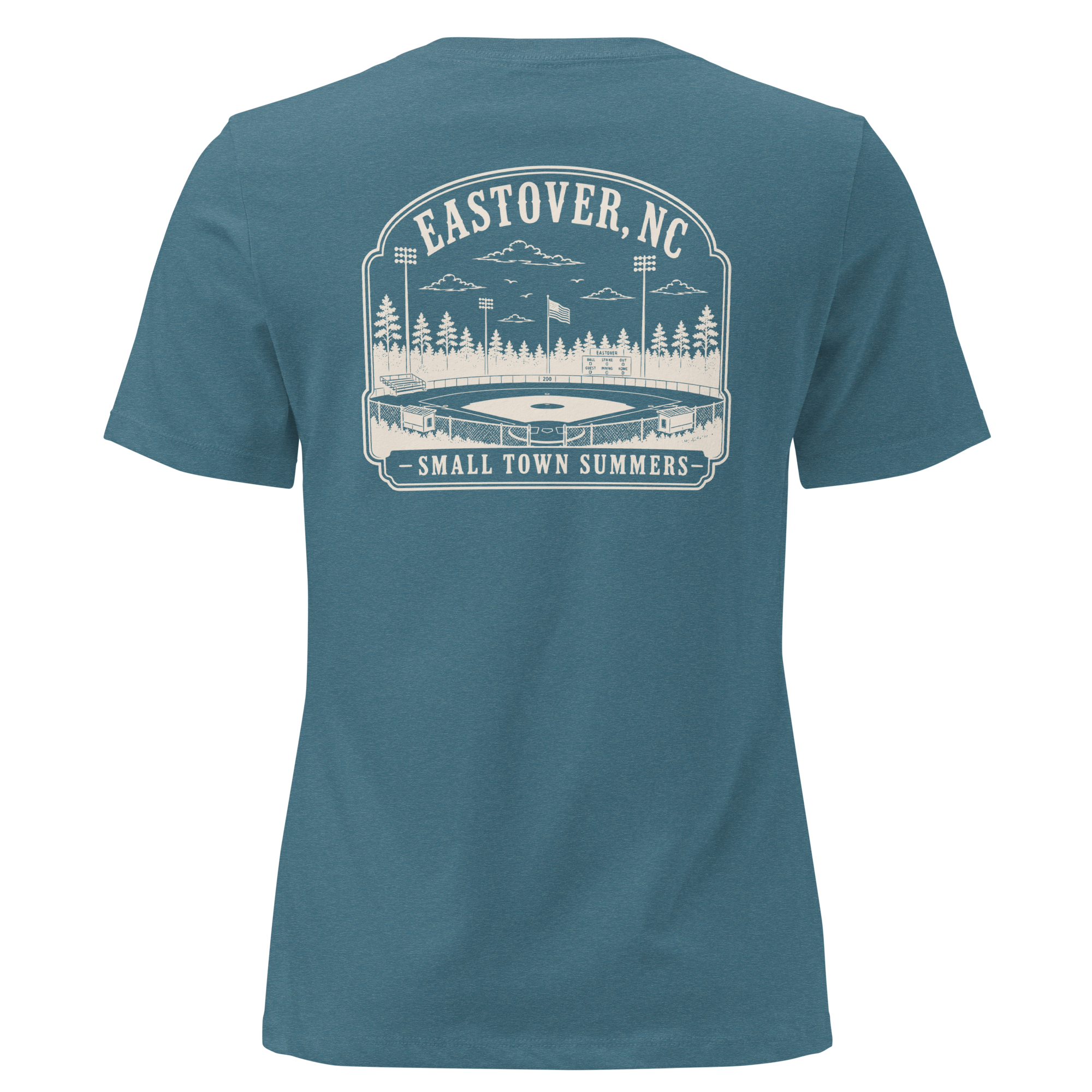Eastover NC - Summer at the Ballpark- Women's Relaxed T-Shirt