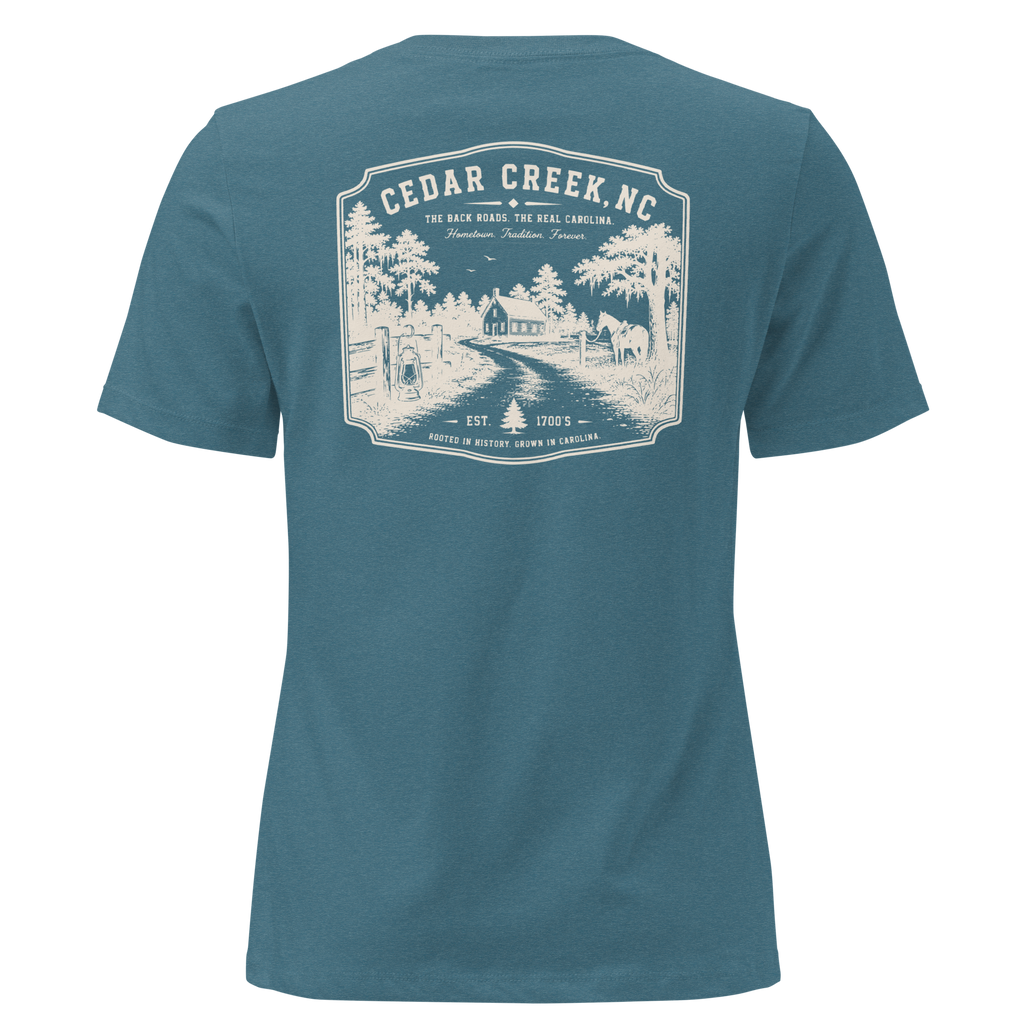 Cedar Creek, NC - Early Carolina - Women's Relaxed T-Shirt