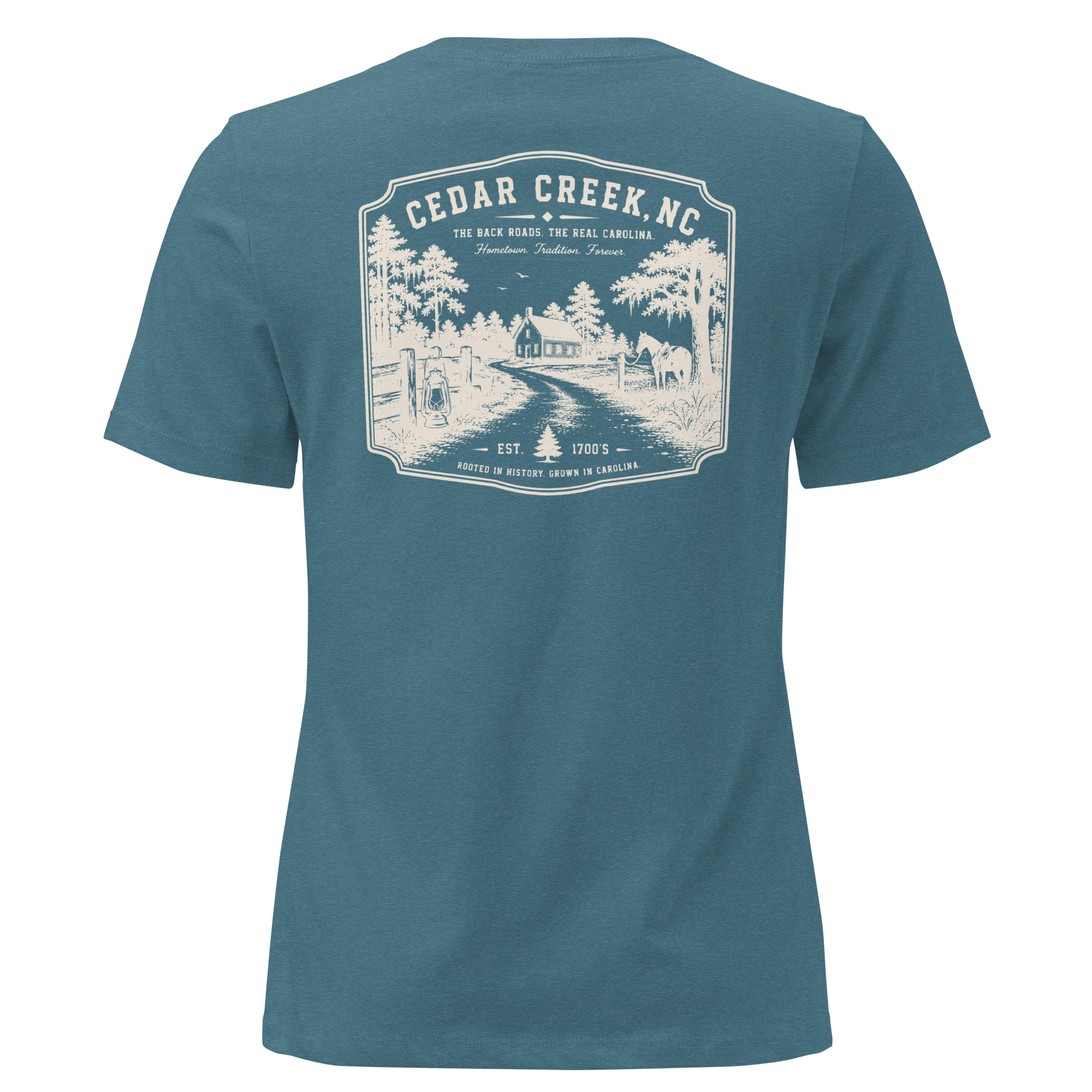 Cedar Creek, NC - Early Carolina - Women's Relaxed T-Shirt